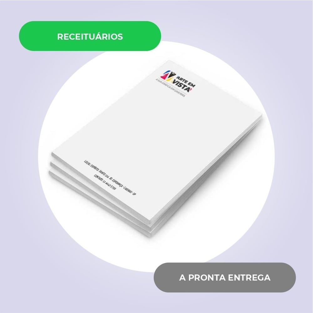 Blocos/Talões — exemplo 1 de 10