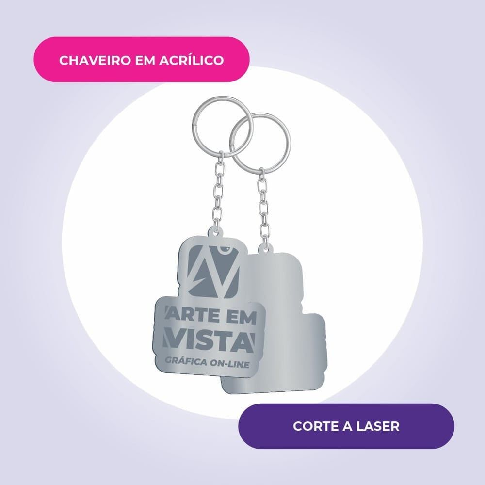 Chaveiros de acrílico — exemplo 1 de 9