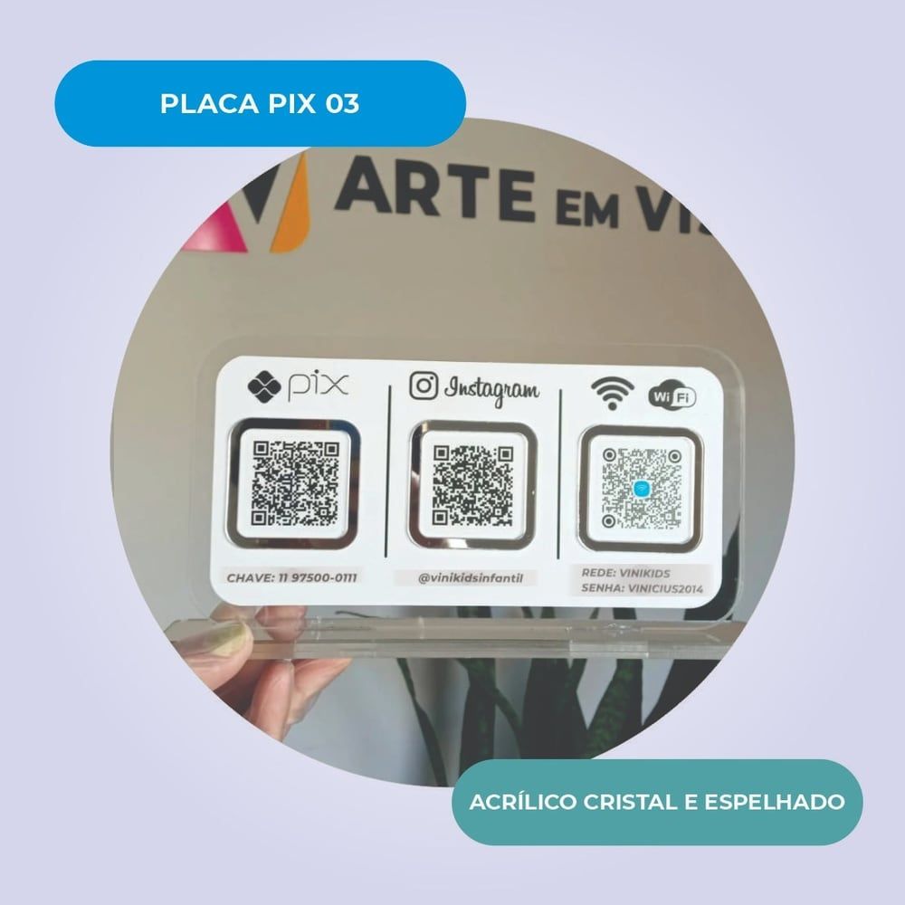 Placa de Pix — exemplo 1 de 9
